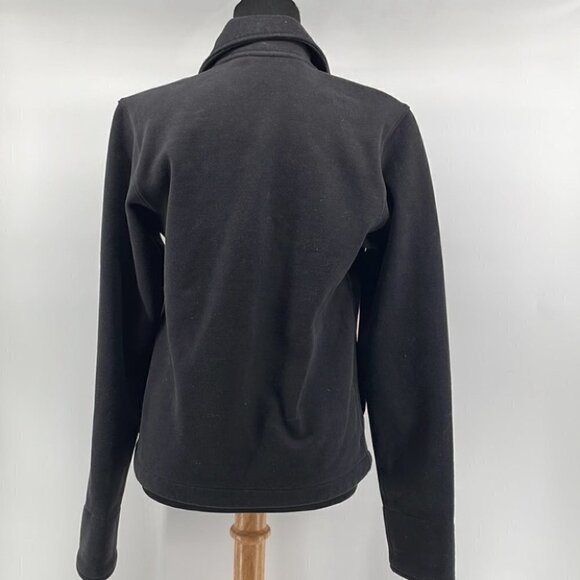 lululemon Lab Shadow JacketBlack cotton fleece moto jacket sz 6 - Picture 8 of 10
